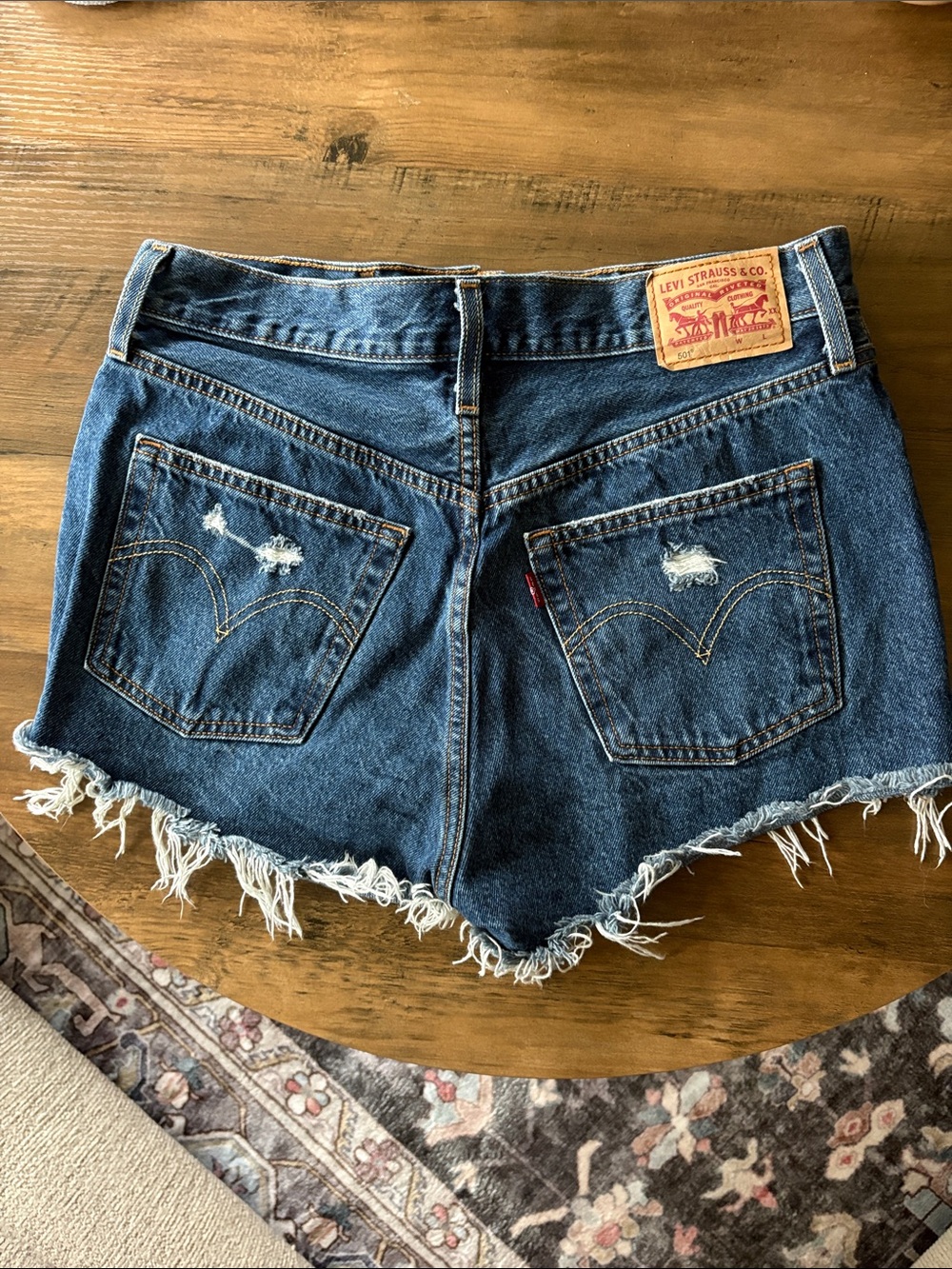 Levi's Distressed Denim Shorts